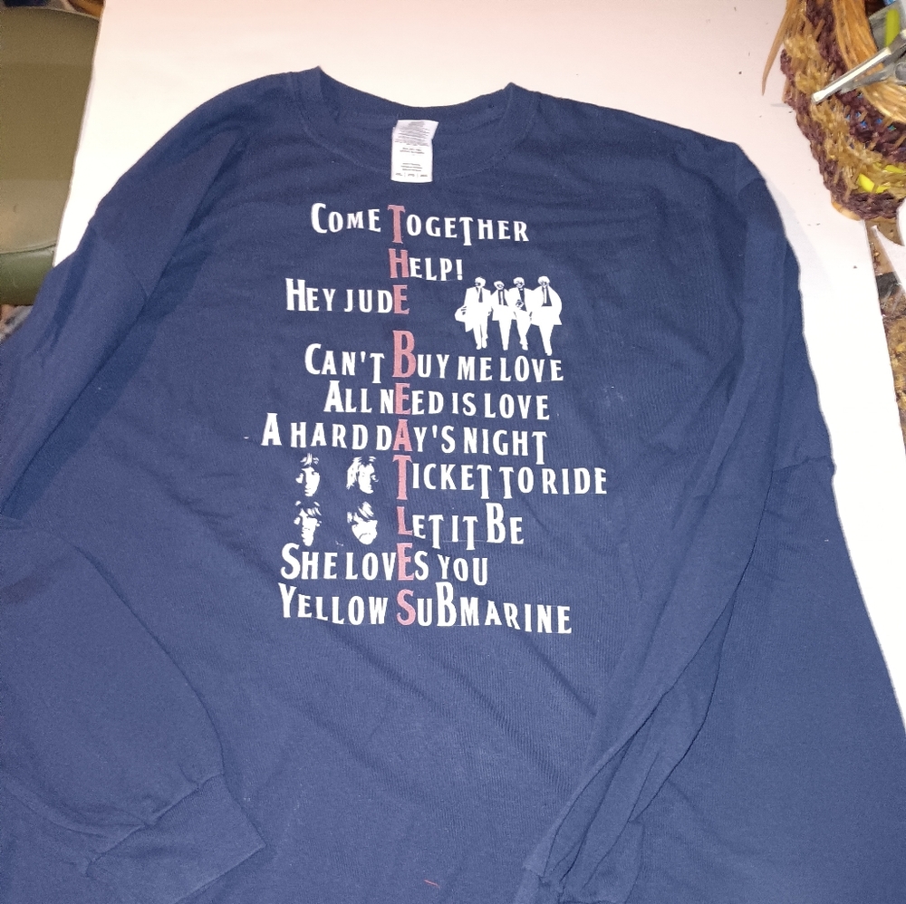 Vintage tshirt the beatles tshirt 2xl long sleeves
